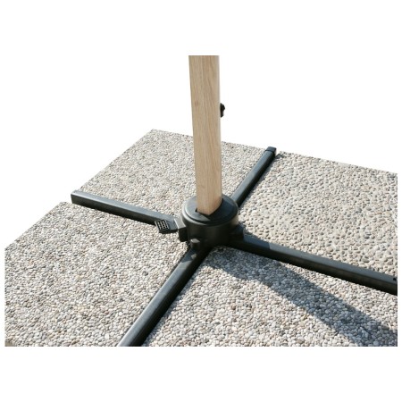 PARASOL ALUMINIUM EFFET BOIS