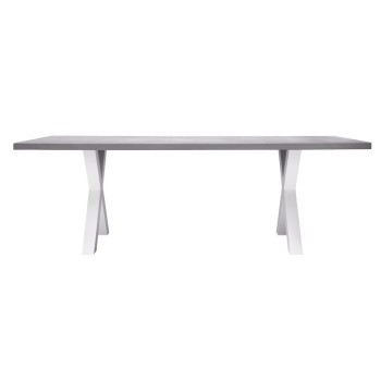 WHITE ALUMINIUM OUTDOOR TABLE