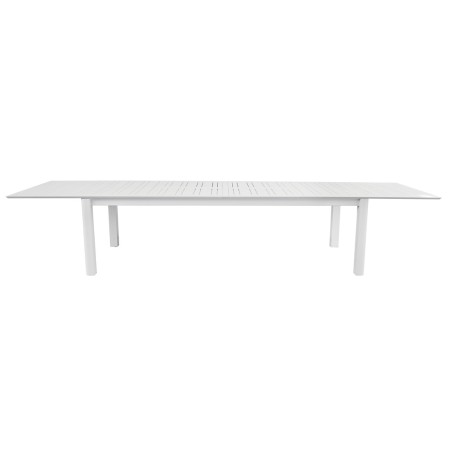 WEISSER ALUMINIUM-AUSSENTISCH