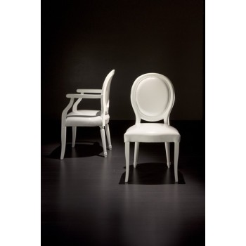 CHAISE DE STYLE - LOUISE CAPITONNE / LISSE
