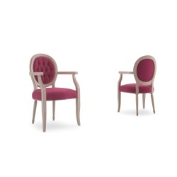 CHAISE DE STYLE - LOUISE CAPITONNE / LISSE 2