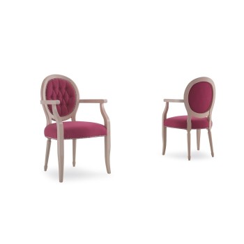 CHAISE DE STYLE - LOUISE CAPITONNE / LISSE
