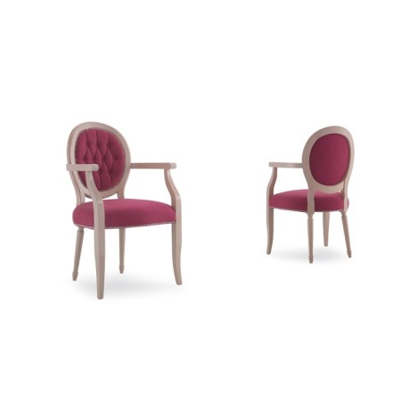 CHAISE DE STYLE - LOUISE CAPITONNE / LISSE