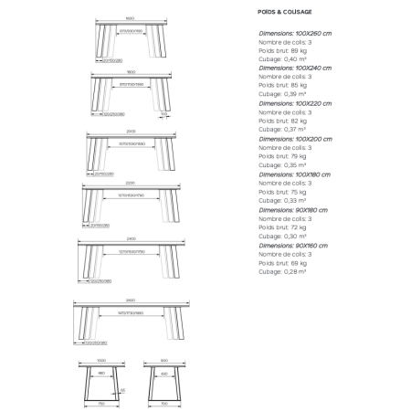 TABLE BOIS BOA