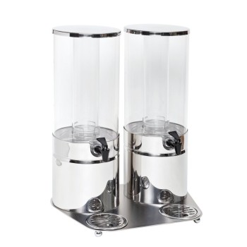 DOUBLE DISTRIBUTEUR DE BOISSONS FROIDES EN INOX