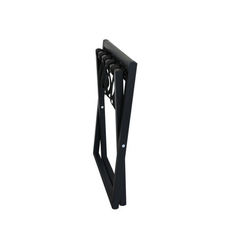 BLACK WOODEN LUGGAGE RACK