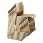 Chaises design CHAISE 40/4 TOUT BOIS EMPILABLE